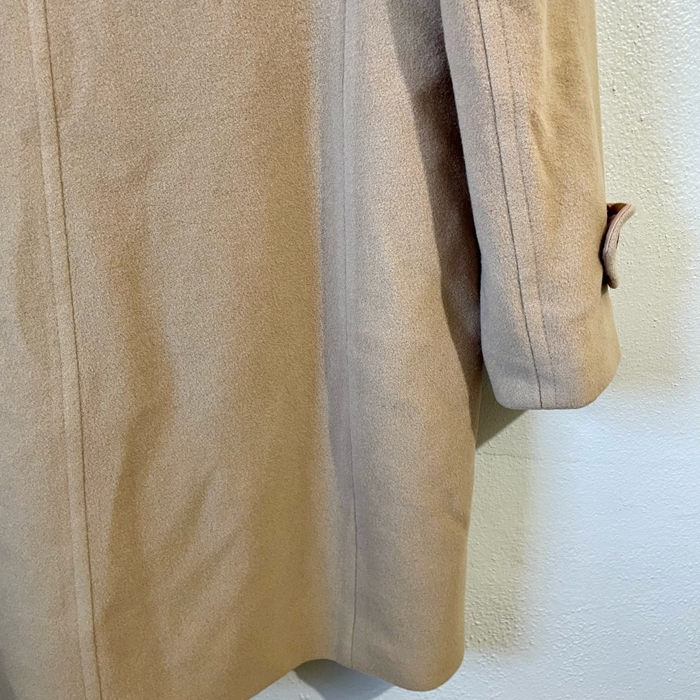 VTG Lauren Ralph Lauren Wool Cashmere Toggle Duffle Coat Womens Sz 12 Hooded Lng - Picture 16 of 16